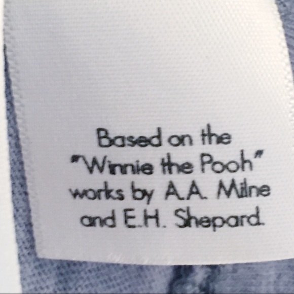 Disney Parks Eyore Appliqué Bow Burnout Short Sleeve Shirt Blue M - Picture 8 of 8